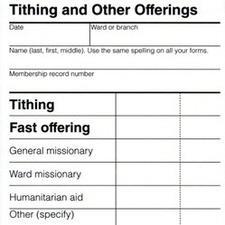 Today we pay our tithing to the bishop (or