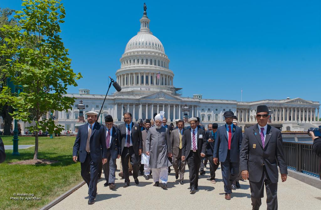 In 2012, both the United States Congress and the European Parliament benefited directly from His Holiness s message of peace, justice and unity. Khalifatul Masih V s Visit to U.S. Capitol Hill.