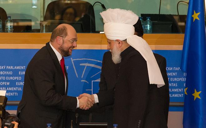 In 2012, both the United States Congress and the European Parliament benefited directly from His Holiness s message of peace, justice and unity.