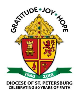 Page 5 January 1, 2018 First Friday Adoration the Diocese of St. Petersburg will begin the celebration of its 50 th Anniversary.