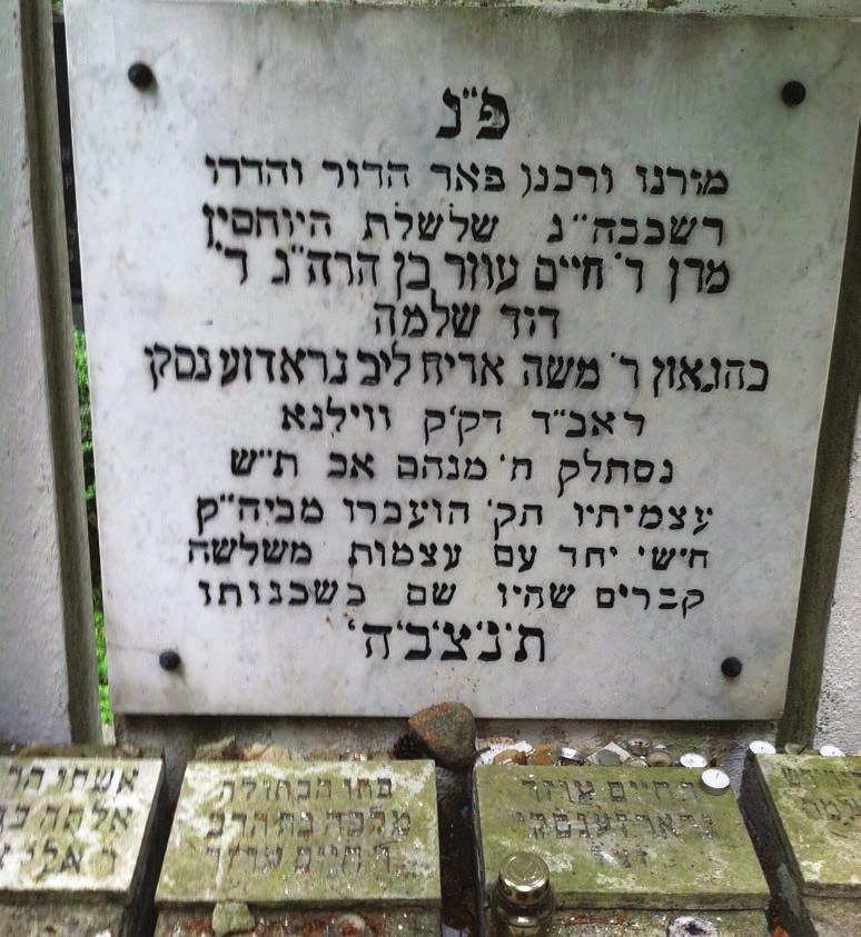 legend, was burned at the stake for converting to Judaism. In the same cemetery lies the kever of Harav Chaim Ozer.
