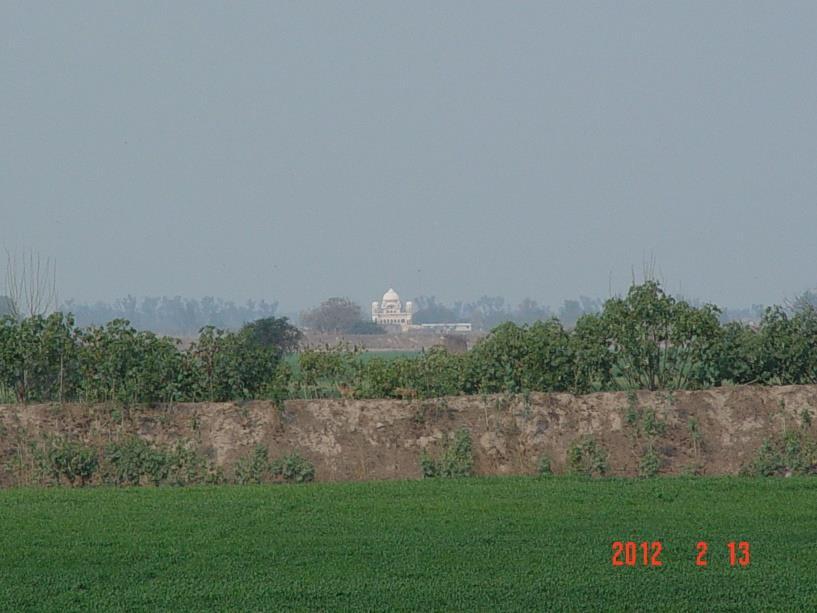 Hindu marhi or tomb of Baba Nanak at Kartarpur Opposite nearest town on the Indian side is Dera Baba Nanak [1Km. from Border] in the district of Gurdaspur.