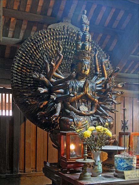 Figure 48: Statue of Avalokiteshvara Bodhisattva, crimson and