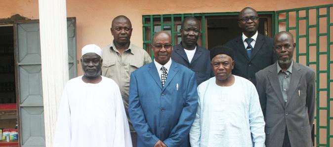 (AEC), Pastor Nicolas Guerékoyame Gbangou (second left)