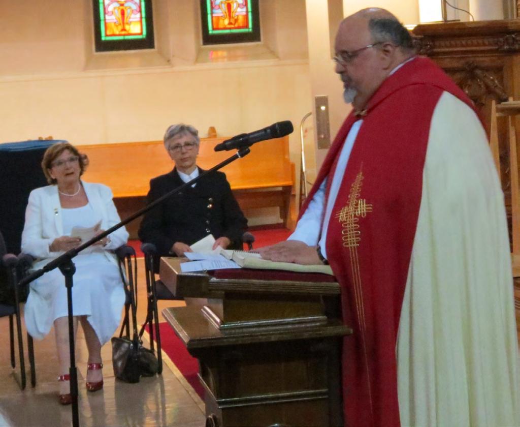 Father Lorne Crozon, Rector of Holy Rosary Cathedral, was the preacher and Archbishop Emeritus James Weisgerber gave the blessing at the end of the