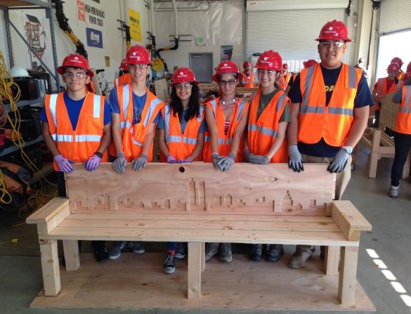 This opportunity opened their eyes to a new set of career opportunities within the construction industry.