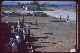 Slide 9 66T. These people have gathered for the Ground Breaking Ceremony for Sunrise Baptist Church. Slide 10 27.