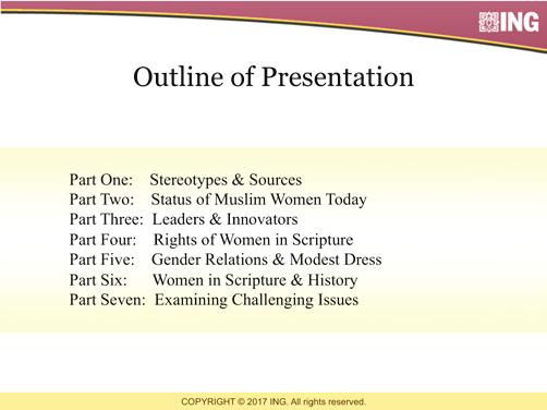 LESSON ONE MUSLIM WOMEN BEYOND THE STEREOTYPES The curriculum concludes with a discussion of some of the most common misconceptions about Muslim women, including divorce, polygamy, honor killings,