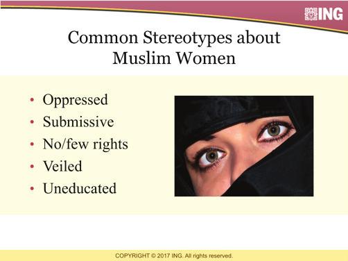 Slide #3: Outline of Presentation This presentation and curriculum is divided into the following topics: Part One: Common Stereotypes about Muslim Women and Their Sources Part Two: The Status of