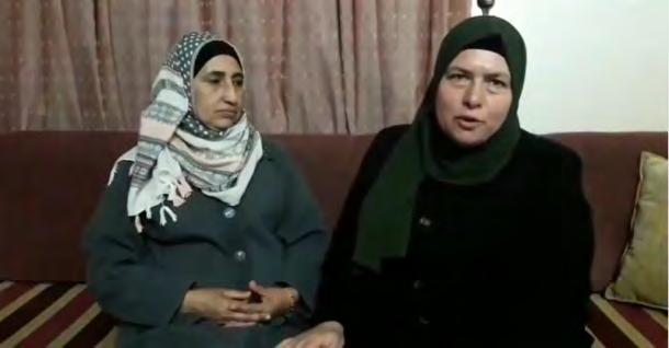 15 Ahmed Nasr Jarar's mother (right) thanks Fatah in Jenin for the house (YouTube,