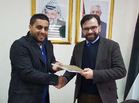 16 The Palestinian ministry of culture revives songs of the first intifada Ihab Bseiso, minister of culture in the Palestinian national consensus government, signed an agreement endorsing a project