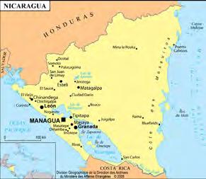Nicaragua is situated on an active tectonic zone and is often shaken by earthquakes and eruptions of several volcanoes (forty active at the moment).