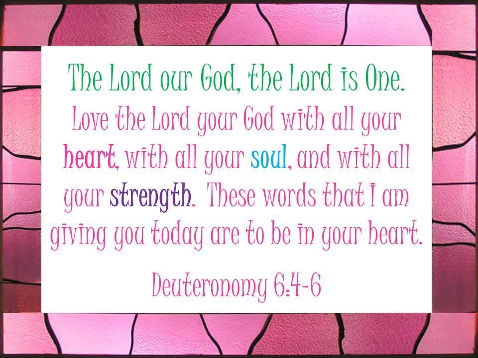 Deuteronomy 6:4-6 How is loving with heart different from soul? How is loving with your strength different from both of them?