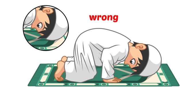 Not to place one's feet with toes towards the Qibla during Prostration or to lift the feet from the ground in this position. 6. To start salat while hungry. 7.