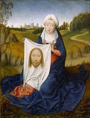 THE SIXTH STATION: A WOMAN WIPES THE FACE OF JESUS Saint Veronica Hans Memling, c.