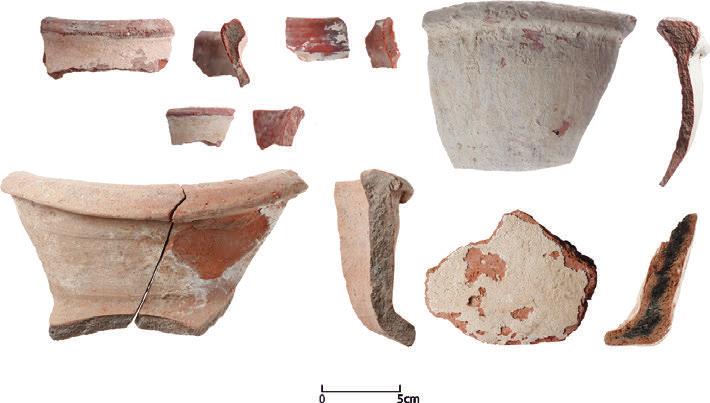 THE RULE OF KING HEZEKIAH IN LIGHT OF THE NEW OPHEL EXCAVATIONS OF 2009 2013 179 Fig. II.1.2. Pottery vessels covered with dense white paste found together with Hezekiah s bulla.