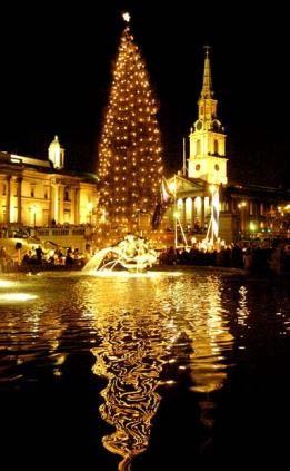 Norway Every year the people of Oslo, Norway give London a huge Christmas tree which is put up in Trafalgar Square.