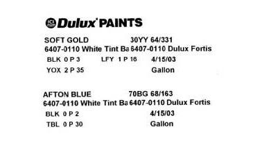 Paint I recommend ICE DEVOE Glidden Paint Glidden Fortis 450 6407V Semi Gloss one gallon Soft Gold for the middle Cross,, about $40.00 to $50.00 per gallon.