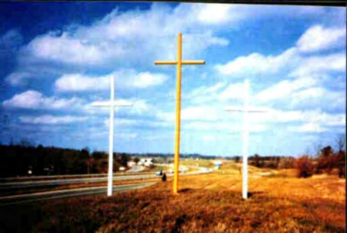 We pray in the name of our Lord Jesus Christ. Amen Trim around the Crosses. A lot of time the Crosses don t need new paint but only need cleaning.
