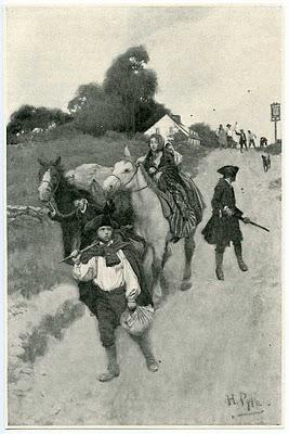 George Philip Wintermute of the Wyoming Valley, Pennsylvania British Loyalist in the American Revolution Tory Refugees on the way to Canada by Howard Pyle.
