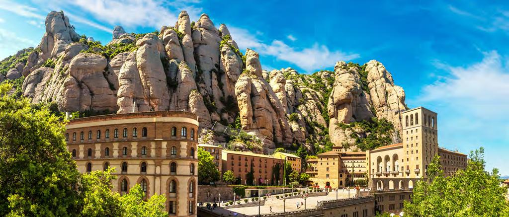 Barcelona overnight (D) DAY 3: Tuesday 12 June Barcelona to Montserrat We enjoy a morning in Barcelona to experience the cultural canvas that underpinned many of Picasso s artworks and view the