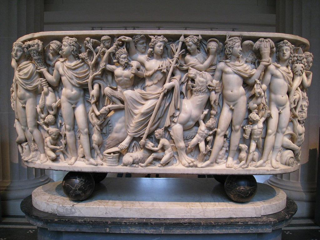 Figure 3. Marble sarcophagus with the Triumph of Di