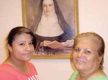 Furthering Mercy: ONe of the first uncloistered groups of religious women Otila, right, with her daughter near the U.S.
