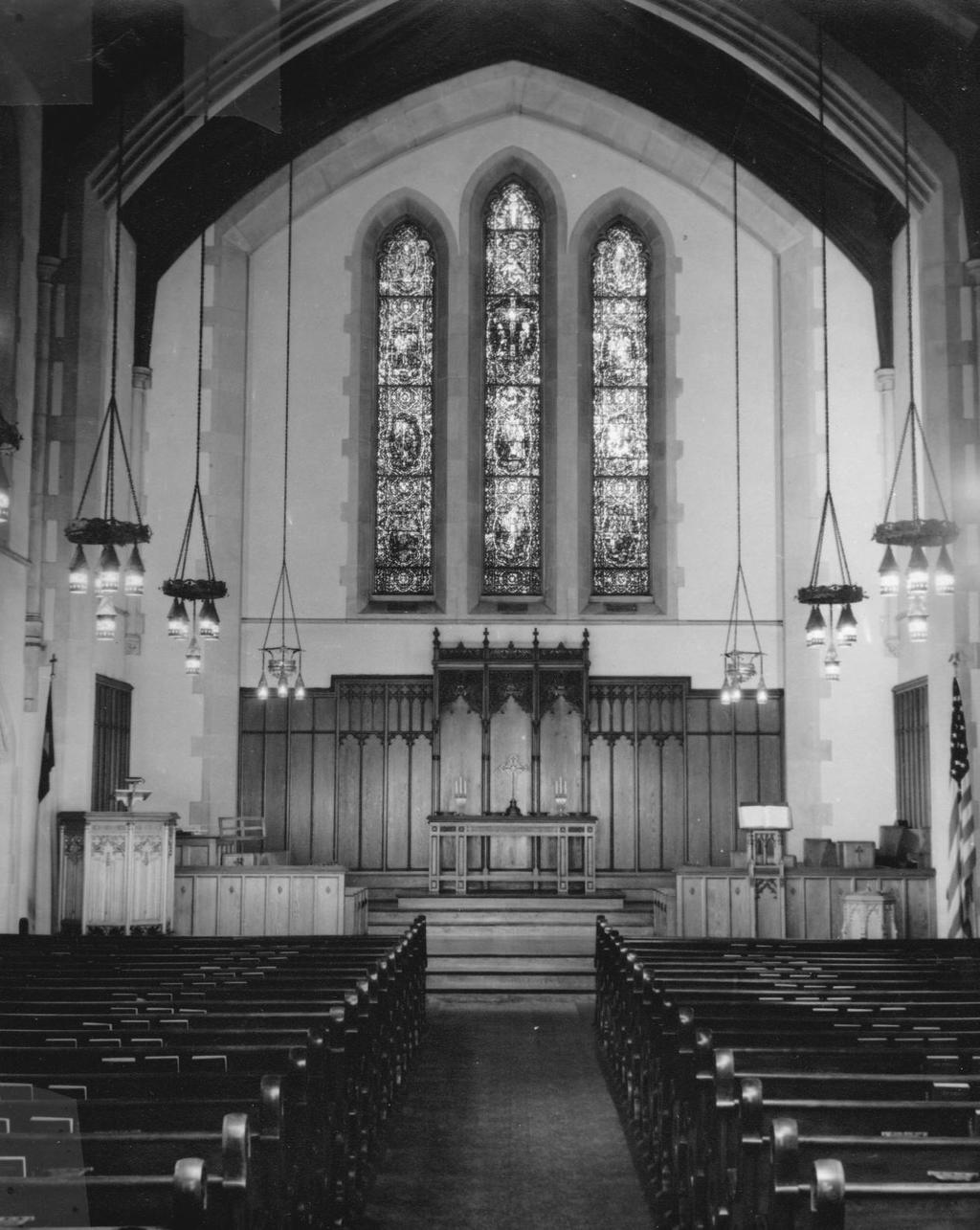 In 1945 an extensive renovation plan (Click for actual list) was developed including about every room within the church.