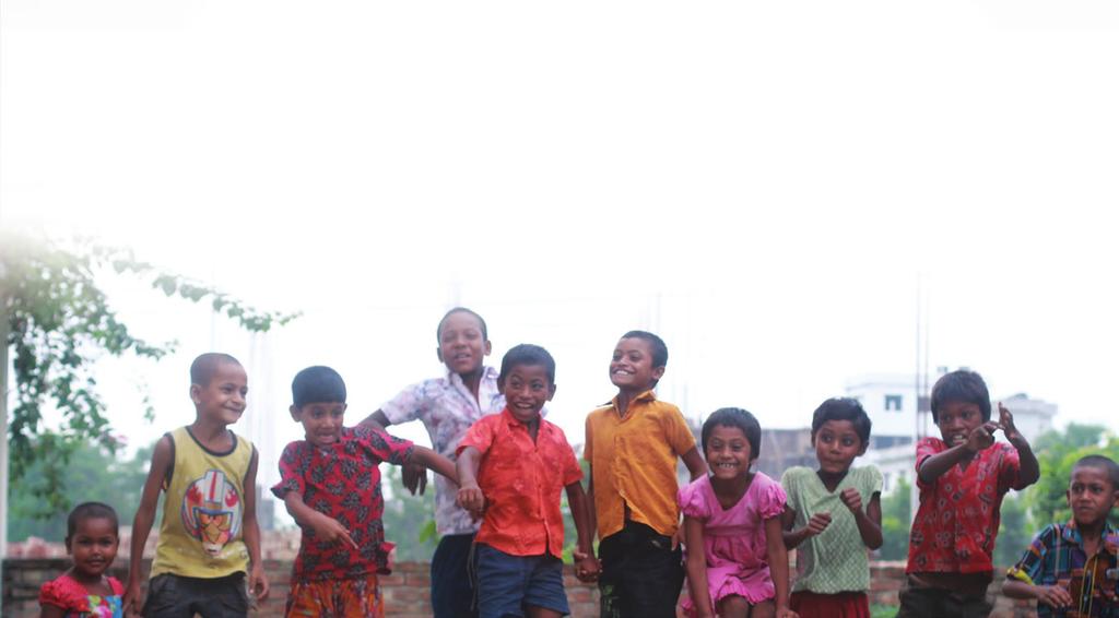 disadvantaged children from a neighboring slum community.