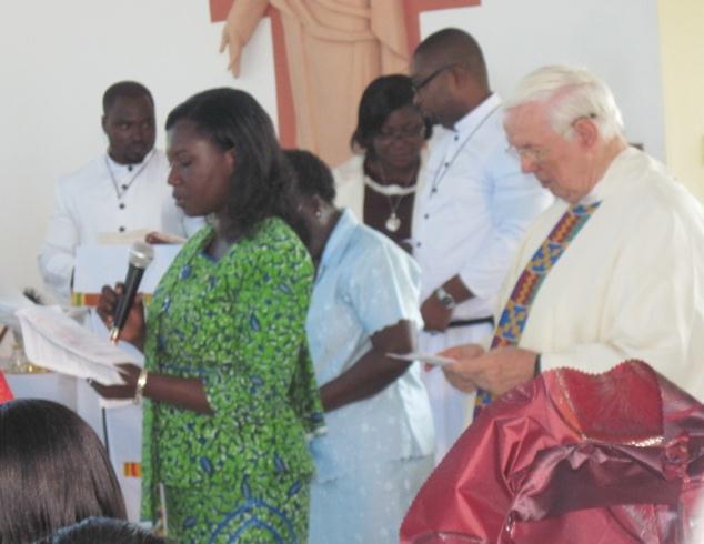 Scholastica Ampadu,CSC made her final profession of the evangelical vows of poverty, chastity and obedience in the Congregation of the Sisters of the Holy Cross.