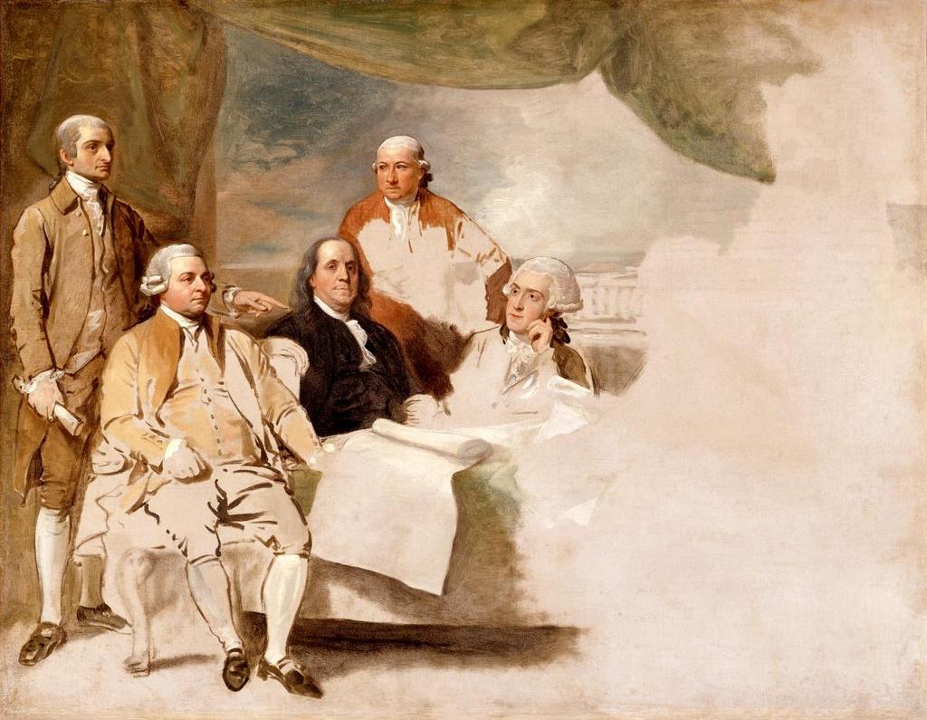 Benjamin West, Treaty of Paris, also titled American Commissioners of the