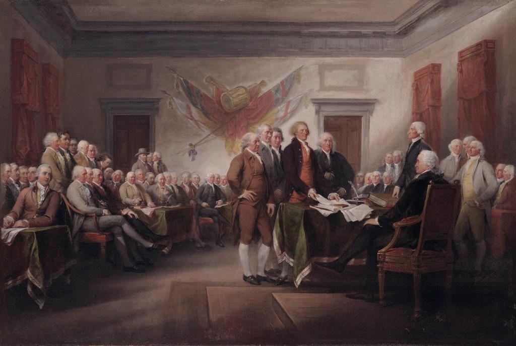 John Trumbull, The Declaration of Independence, July 4,