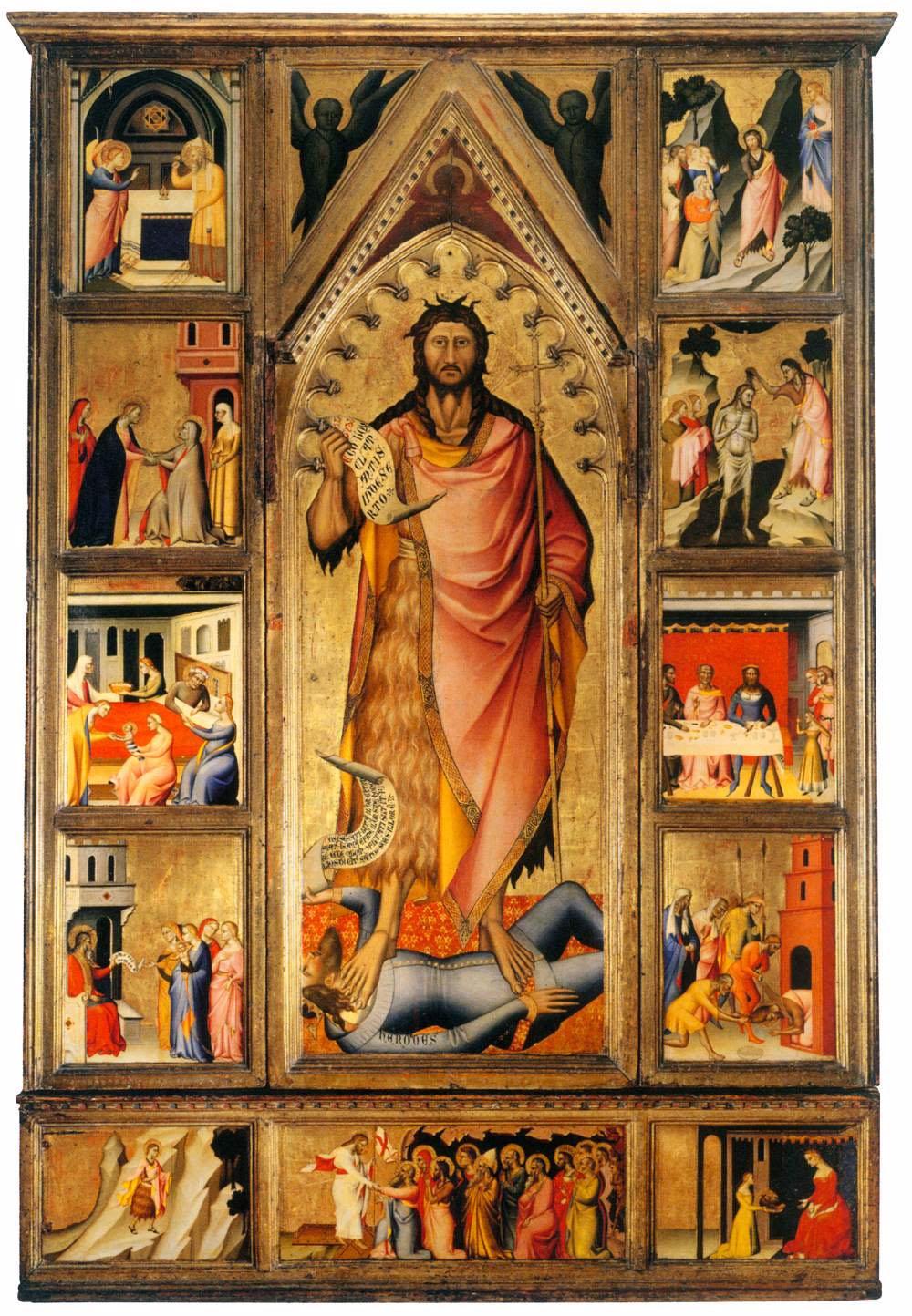 Giovanni del Biondo, Altarpiece of the Baptist, 1365-70 PRAYER & WORSHIP Mass of Anticipation: Saturday, 5:15 p.m. Sunday Mass: 7:30, 9:00 and 10:30 a.m. (English); 5:00 p.m. (Spanish) Daily Mass: Monday, Tuesday, Wednesday and Friday, 7:00 a.