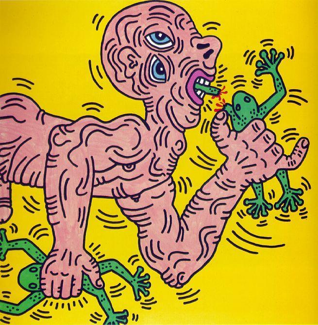Haring, Keith (1958-1990) Untitled 1985 Acrylic