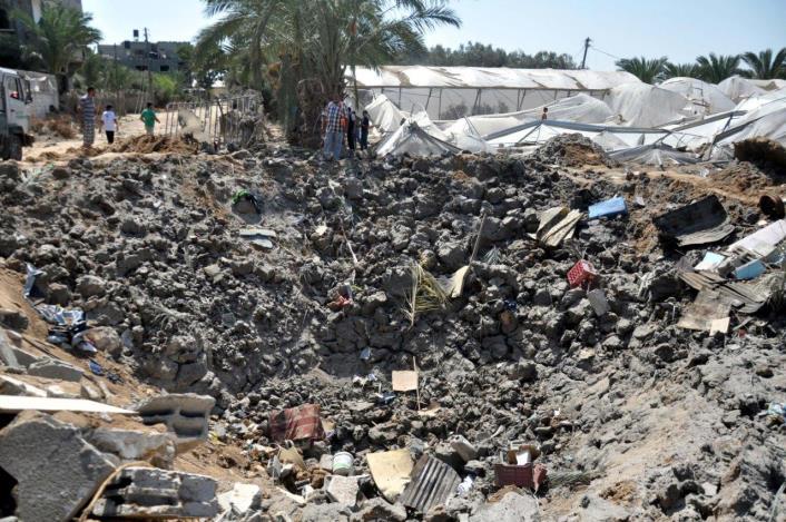 32 Families under the rubble southern Deir al-balah.