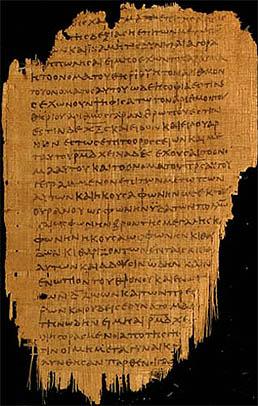 THE GOSPELS Koine Greek Earliest mss date