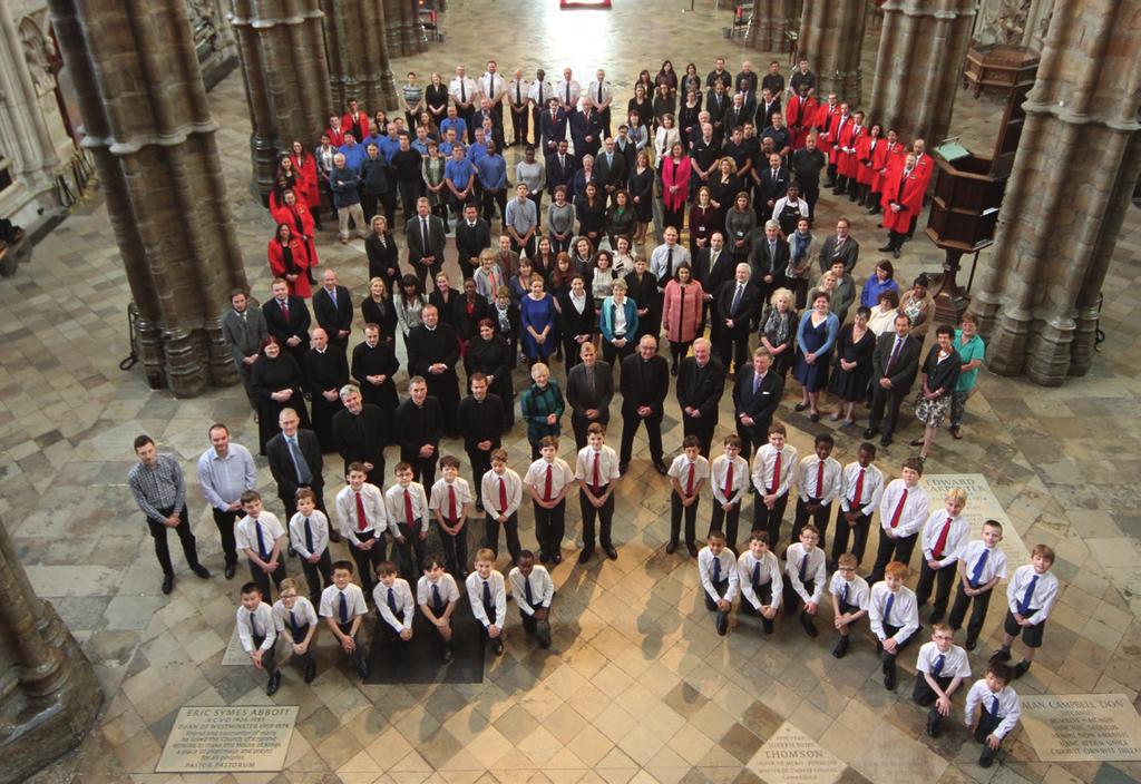 Abbey staff and clergy gather for the biennial group photograph in the