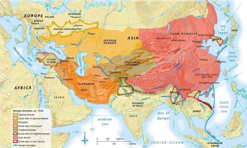 12 In the 1250s the Mongols resumed their Southwest Asian conquests.