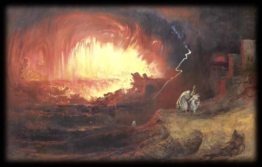 When Lot and his family were far enough away from Sodom to be safe, the angels called upon God to destroy the city.