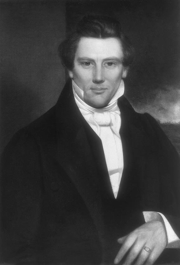 120 The Worlds of Joseph Smith Courtesy Community of Christ Library-Archives, Independence, Missouri. photograph by Val Brinkerhoff Portrait of Joseph Smith (photograph of original).