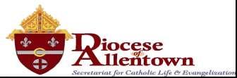 Your Partners in Ministry C. The Deaneries of the Diocese of Allentown The Diocese of Allentown is divided into 5 Deaneries, corresponding to the 5 counties that comprise the Diocesan territory.