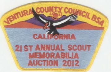 Page 8 VENTURA COUNTY COUNCIL 21 TH ANNUAL SCOUT MEMORABILIA AUCTION 2012 Date: 10th and 11th of February 2012 Friday: Saturday: Doors open 5 PM Friday. Trading and fellowship until?