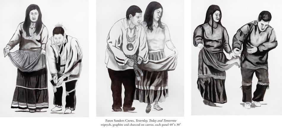 Theme 2: Race/History Look closely at the drawing Yesterday, Today and Tomorrow by Eastern Band Cherokee artist Faren Sanders Crews.