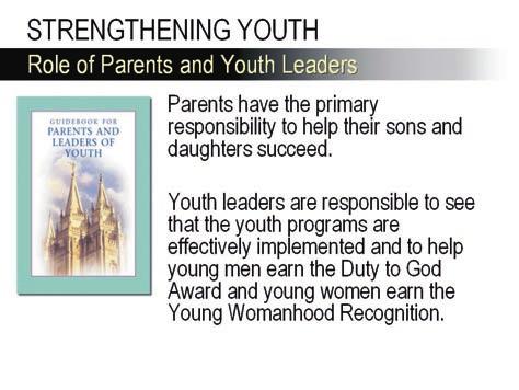 parents and youth leaders.
