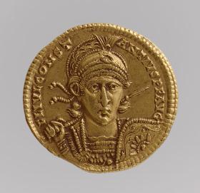 (867-1204) Late Byzantium Period (1259-1453) Portrait head of Emperor Constantine I, ca.