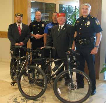 MCKINNEY PD BIKE PRESENTATION The Dallas Scottish Rite once again answered the call from McKinney Police Department for additional bikes.