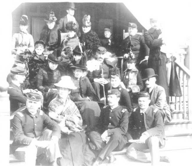 It takes more than a good resume to get a government contract. Charles A. Homan (1847-1918) By Jerry C. Olson Figure 2 Charles A. Homan at Vancouver Barracks, seated second from right.