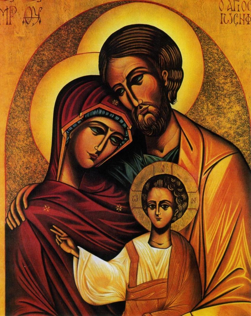 Icon of the Holy Family Icon of the Domestic Church The home is our domestic church. The mother and father are the head of the church, with the children as their congregation.