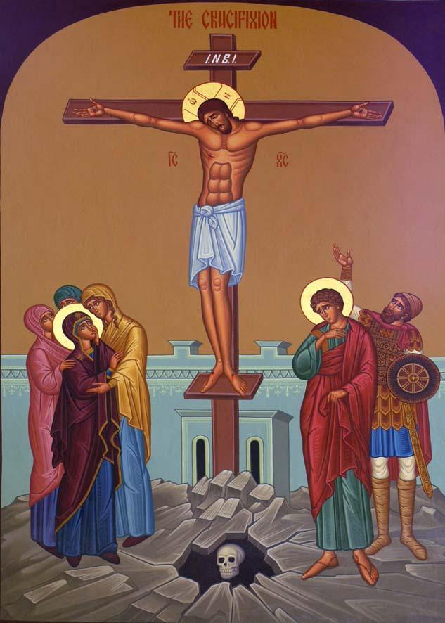 Today he who hung the earth upon the waters is hung upon the Cross. He who is king of the angels is arrayed with a crown of thorns.