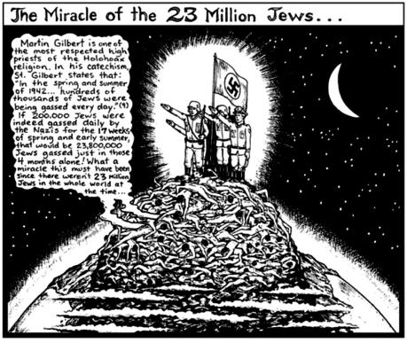 Page 7 The text and accompanying drawing, under the heading The Miracle of the 23 Million Jews.